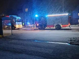 Kierowca ciężarówki najechał na pieszego