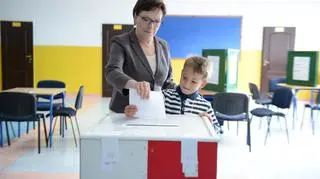 Ewa Kopacz głosowała w Radomiu
