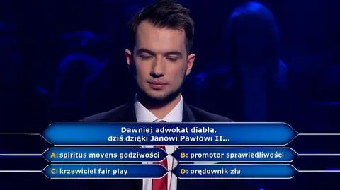Pytanie w "Milionerach" o zmianę wprowadzoną przez Jana Pawła II