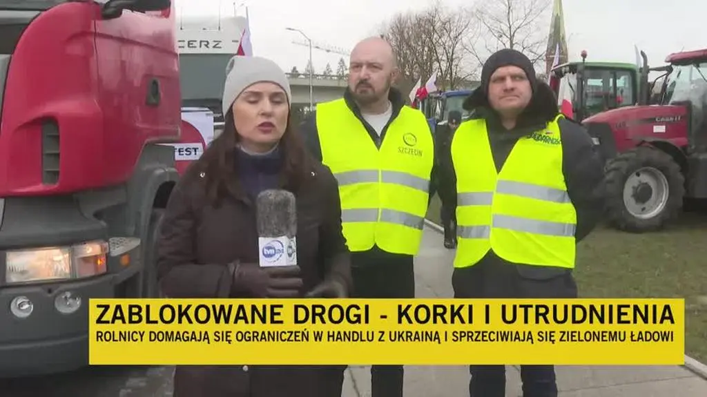 Protest rolników w Szczecinie 