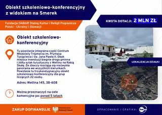 Obiekt szkoleniowo-konferencyjny z widokiem na Smerek