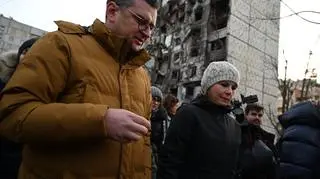Annalena Baerbock z Dmytro Kułebą w Charkowie