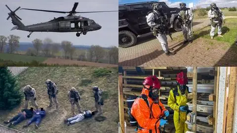 Śmigłowce i pojazd opancerzony w akcji. Gigantyczna fabryka narkotyków zlikwidowana