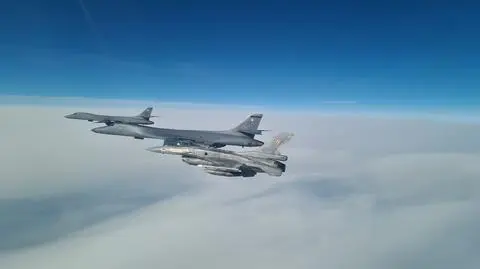 Eskorta F-16 wspierała amerykańskie bombowce strategiczne B-1B 