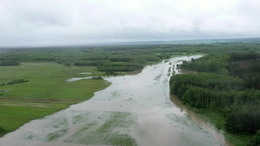 Powiat staszowski. Podtopienia po ulewach