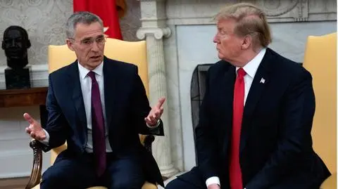 Spotkanie Donalda Trumpa z Jensem Stoltenbergiem