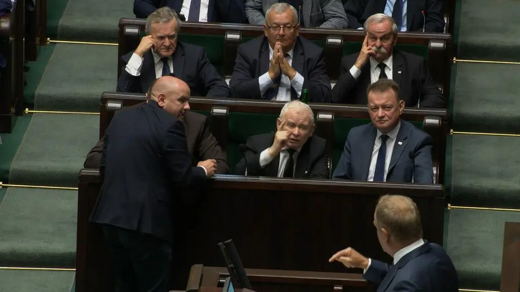 Kaczyński odkrzykiwał Tuskowi