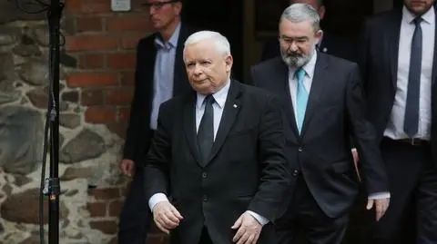 Jarosław Kaczyński i Karol Karski