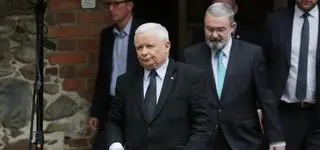 Jarosław Kaczyński i Karol Karski