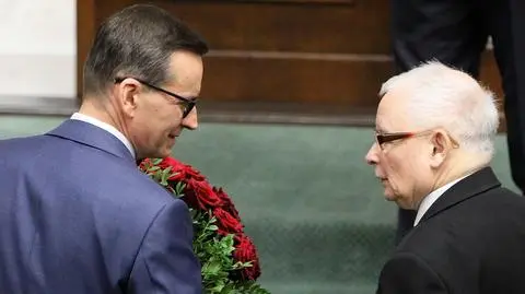 Jarosław Kaczyński i Mateusz Morawiecki