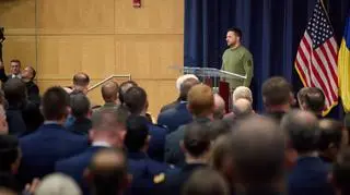 Wołodymyr Zełenski wygłosił przemówienie na wojskowej uczelni National Defense University w Waszyngtonie