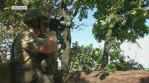 Pozycje wojsk ukraińskich w pobliżu okupowanego przez rebeliantów Doniecka