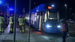 Zderzenie samochodu z tramwajem