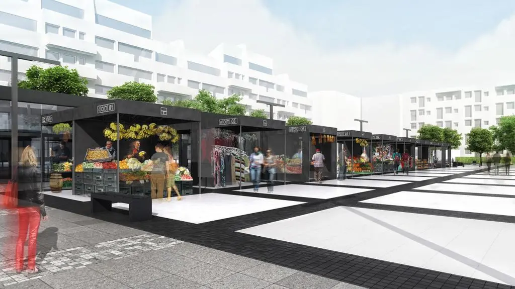 Plac Nowy Targ - targowisko
