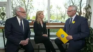 Wolf Blitzer, Dana Bash, and Marcin Wrona 