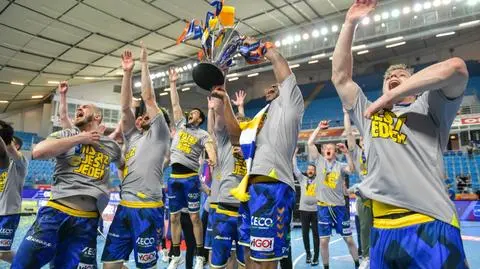 "Mistrzem Polski jest ukochana ma!". Szalona radość w szatni Vive