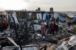 Atak powietrznego Izraela na Rafah w Strefie Gazy