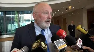 Timmermans: chodzi o niezawisłość sądów i rządy prawa