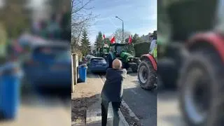 Rolnicy zablokowali ulicę pod domem prezydenta Wrocławia