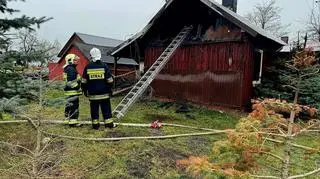 Tragiczny pożar w miejscowości Strzelcew pod Łowiczem