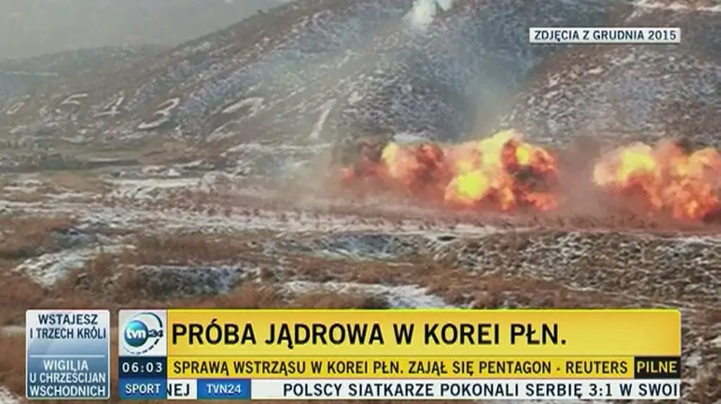 Trzęsienie ziemi w Korei Północnej. To był test broni jądrowej