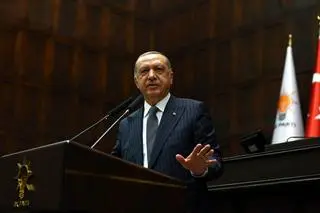Prezydent Turcji Recep Tayyip Erdogan