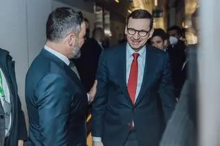 Santiago Abascal i Mateusz Morawiecki 28.01.2022