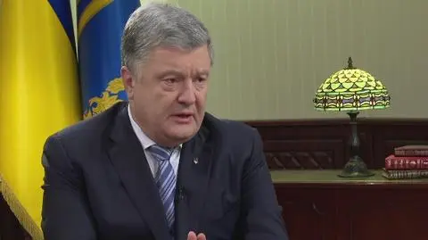 Ukrainian President Petro Poroshenkos in exclusive interview for TVN24 BIS