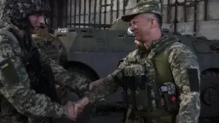 Generał Syrski spotkał się z obrońcami Bachmutu 
