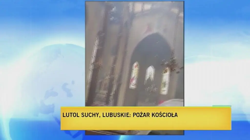 Zdjęcia z wnętrza kościoła w Lutolu Suchym
