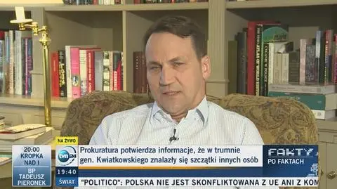 Sikorski: zmieniłem zdanie w sprawie ekshumacji smoleńskich
