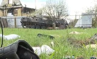 Zniszczenia w miejscowości Moszczun