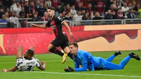 Szczęsny pokonany, Milik bez gola. Milan górą w hicie