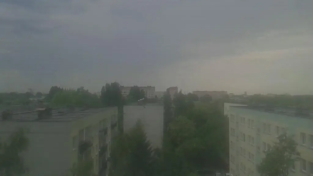 Tak wyglądał "przemarsz" burz przez łódzkie