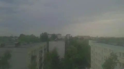 Tak wyglądał "przemarsz" burz przez łódzkie