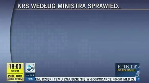 KRS według Ministra Sprawiedliwości
