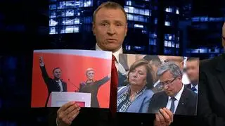 "Polacy odrzucili Komorowskiego, bo Komorowski śpi". Chrapiący Kurski w "Kropce nad i"