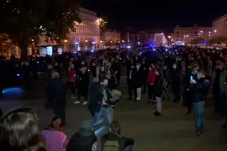 Poznań-Protesty po wyroku Trybunału Konstytucyjnego w sprawie aborcji
