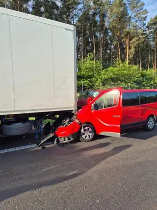 Autostrada była zablokowana