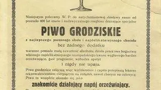 Piwo Grodziskie nigdy nie upija - głosi reklama