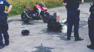 Zatrzymanie motocyklisty w Rudzie Śląskiej