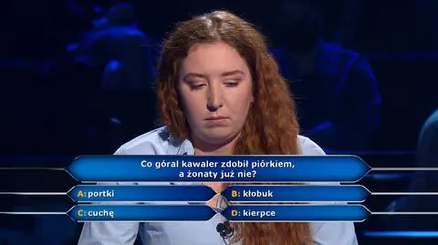 Co góral kawaler zdobi piórkiem, a żonaty już nie? Pytanie w "Milionerach" za 20 tysięcy złotych