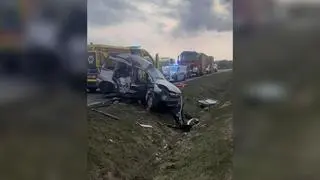 Tragiczny wypadek w Wólce Lesiewskiej (woj. łódzkie)