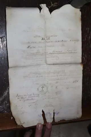List był zawilgocony i dlatego nie udało się od razu rozszyfrować, zawartej w nim, treści