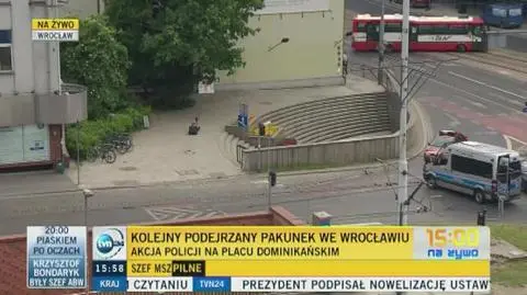 Alarm bombowy w centrum Wrocławia 