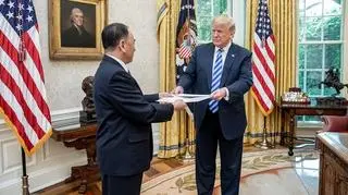Trump spotkał się z Kim Jong Czolem