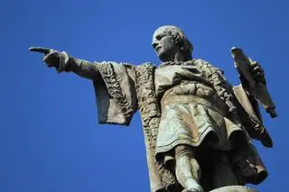 Pomnik Krzysztofa Kolumba w centrum Barcelony