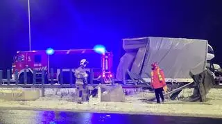 Wypadek na drodze S3 koło Polkowic
