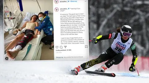 Koszmarny wypadek alpejki. "Czekamy na wyniki badań"