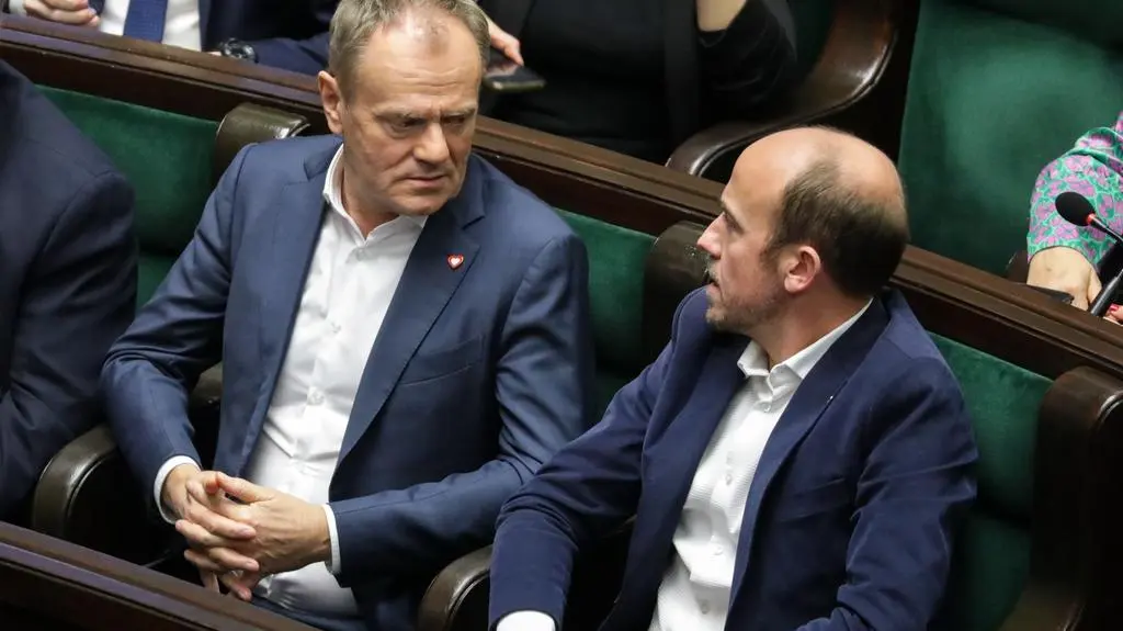 Donald Tusk i Borys Budka 